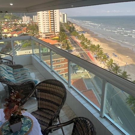 Mongagua Com Vista Para O Mar Pe Na Areia Exteriör bild